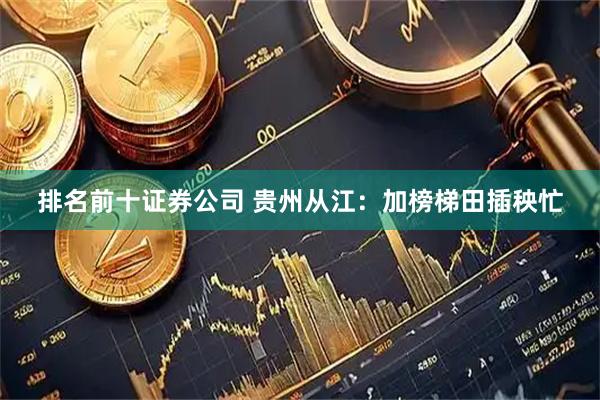 排名前十证券公司 贵州从江：加榜梯田插秧忙
